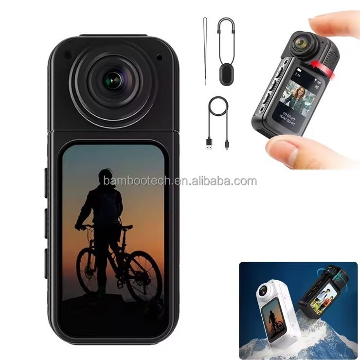S70 2-7k Thumb Action Spor Kamerası Küçük Gövdeli Mini Spor Aksiyon Kamerası Wifi Manyetik Açık Hava Sürüş Bisiklet Ve Motosiklet Video Vlog Kamerası